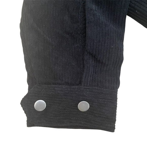 HYFVE WOMENS BLACK SHORT CORDUROY JACKET W/SIDE ZIP /WAISTED BUCKLE - S/M/L - Picture 9 of 12